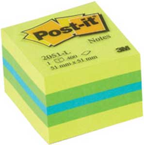 Blok 3M Post-it mini kocka 51x51 mix farieb