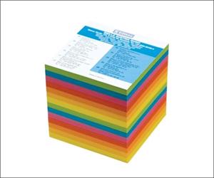 Blok kocka DONAU nelepená 90x90x90mm mix farieb  (8302001PL-99)