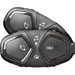 Bluetooth handsfree pre uzavreté a otvorené prilby CellularLine Interphone ACTIVE, Twin Pack