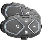 Bluetooth handsfree pre uzavreté a otvorené prilby CellularLine Interphone AVANT, Twin Pack