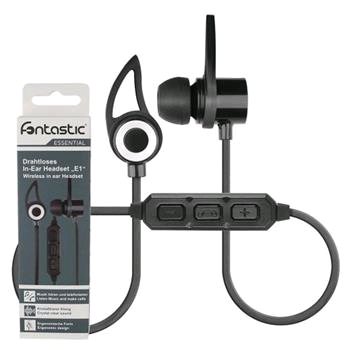 Bluetooth stereo In-Ear headset Fontastic ESSENTIAL E1 pre športové aktivity, čierny