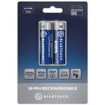 Bluetouch klasické nabíjacie batérie, typ AA, 3000 mWh, 2ks v balení