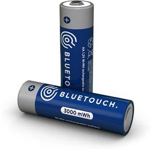 Bluetouch klasické nabíjacie batérie, typ AA, 3000 mWh, 2ks v balení