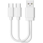 Bluetouch nabíjací kábel 2 v 1 pre nabíjateľné batérie, USB-C