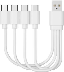 Bluetouch nabíjací kábel 4 v 1 pre nabíjateľné batérie, USB-C