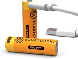 Bluetouch USB-C nabíjacia batéria, AA, 4100 mWh, 2 ks v balení