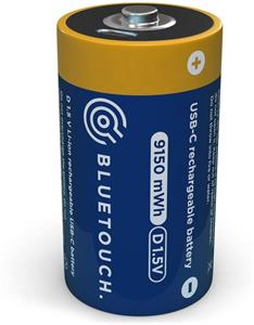 Bluetouch USB-C nabíjacia batéria, typ D, 1ks v balení