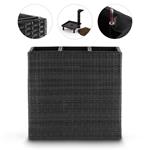 Blumfeldt Triumflor Hydro, antracit nádoba na kvety trojitá