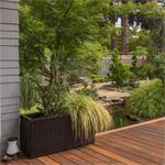 Blumfeldt Triumflor Hydro, antracit nádoba na kvety trojitá