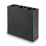 Blumfeldt Triumflor Hydro, antracit nádoba na kvety trojitá