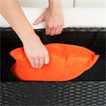 Blumfeldt Verona, sada záhradného nábytku, čierna, oranžová, béžová