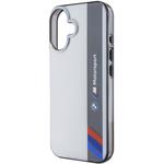 BMW IML Motorsport Vertical Stripe kryt pre iPhone 16 Plus, sivý