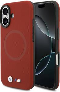 BMW M FW Metal Logo MagSafe kryt pre iPhone 17, červený