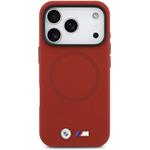 BMW M FW Metal Logo MagSafe kryt pre iPhone 17 Pro, červený
