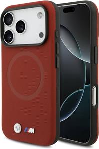 BMW M FW Metal Logo MagSafe kryt pre iPhone 17 Pro, červený
