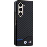 BMW M PU Carbon Blue Line kryt pre Samsung Galaxy Z Fold 5, čierny