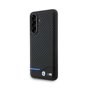 BMW M PU Carbon Blue Line Zadní Kryt pro Samsung Galaxy A56 Black