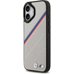 BMW M Tricolor Perforated Pattern MagSafe kryt pre iPhone 17, sivý