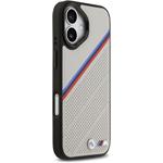 BMW M Tricolor Perforated Pattern MagSafe kryt pre iPhone 17, sivý