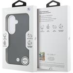 BMW Signature PU Leather Metal Logo Magnetic kryt pre Samsung Galaxy S26, čierny