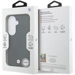 BMW Signature PU Leather Metal Logo Magnetic kryt pre Samsung Galaxy S26+, čierny