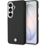 BMW Signature PU Leather Metal Logo Magnetic kryt pre Samsung Galaxy S26, čierny