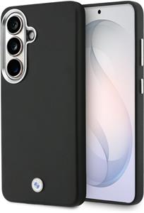 BMW Signature PU Leather Metal Logo Magnetic kryt pre Samsung Galaxy S26, čierny