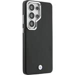 BMW Signature PU Leather Metal Logo Magnetic kryt pre Samsung Galaxy S26 Ultra, čierny