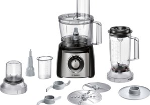 BOSCH_800 W,hnet.háky,mieš.metla,mixér,strúhací,krájací kotúč,sekáčik