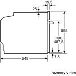 Bosch HBG5370B0, vstavaná rúra, čierna