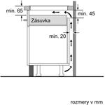 Bosch PIF672FB1E, indukčná varná doska, biela