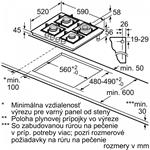 Bosch PNH6B6B10, plynový varný panel