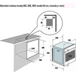Brandt BXP 5534 B, vstavaná rúra