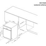 Brandt VH1744X, vstavaná umývačka riadu