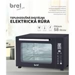 Brel OT 2358 B, digitálna teplovzdušná rúra, čierna