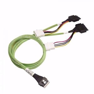 Broadcom SlimSAS x8 SFF-8654 do 2x U.2 SFF-8639 1m