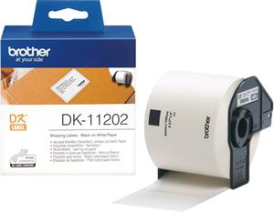 Brother DK-11202, 62x100mm, papierové / poštovné štítky, 300ks)