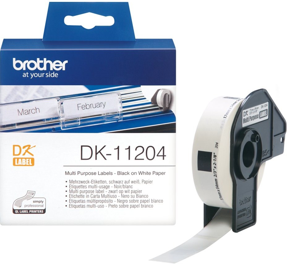 Brother DK-11204, 17x54, 400ks