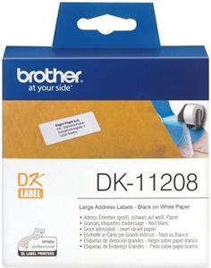 Brother DK-11208, 38x90mm, papierové / široké adresy, 400 ks
