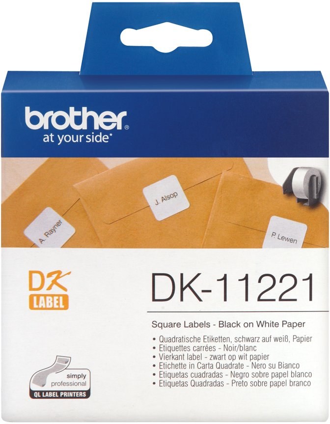 Brother DK-11221, 23mm, papierové / štvorcové, 1000 ks