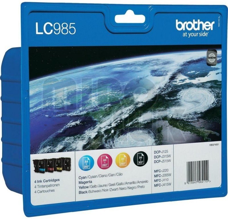 Brother LC-985, multipack, 1x300strán, 3x260strán