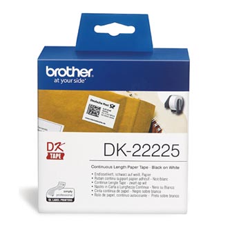 Brother papierová rolka 38mm x 30.48m, biela, 1 ks, DK22225, pre tlačiarne štítkov