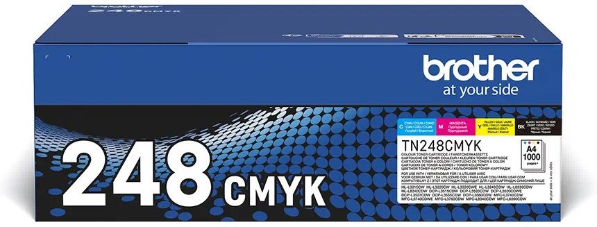 Brother TN-248VAL CMYK, 1000 strán