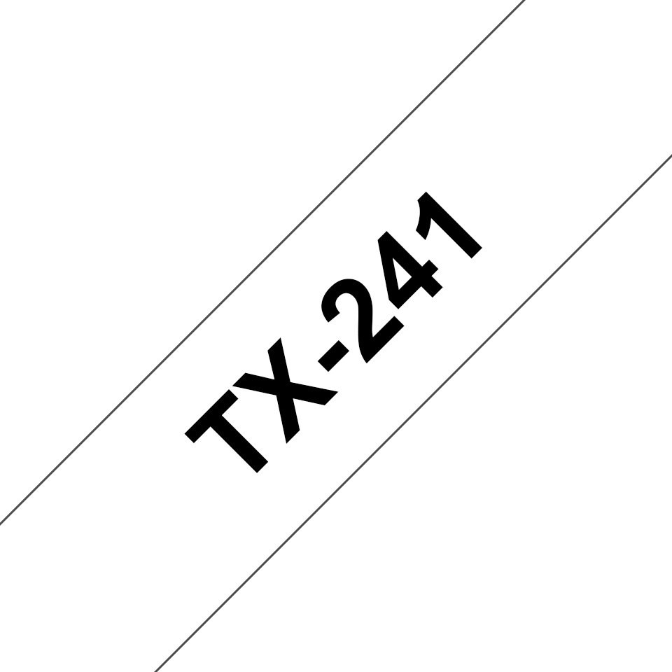 Brother páska TX241 čierna/biela (18mm)