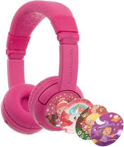 BuddyPhones Play+, detské slúchadlá, ružové