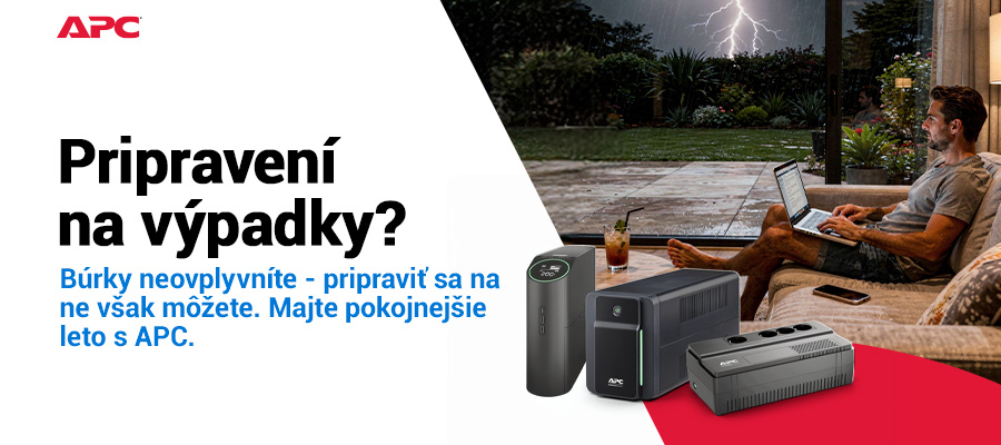 Buďte pripravení na výpadky s UPS APC