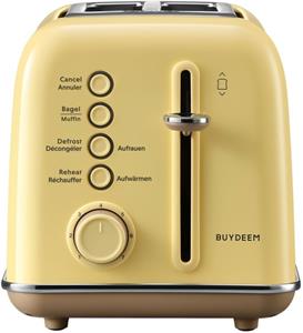 Buydeem DT620E, Hriankovač na 2 plátky,, farba jemná žltá