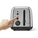 Buydeem DT620E, Hriankovač na 2 plátky,, farba nerezová oceľ