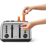 Buydeem DT640E, Hriankovač na 4 plátky, farba nerezová oceľ