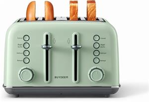 Buydeem DT640E, Hriankovač na 4 plátky, farba zelená